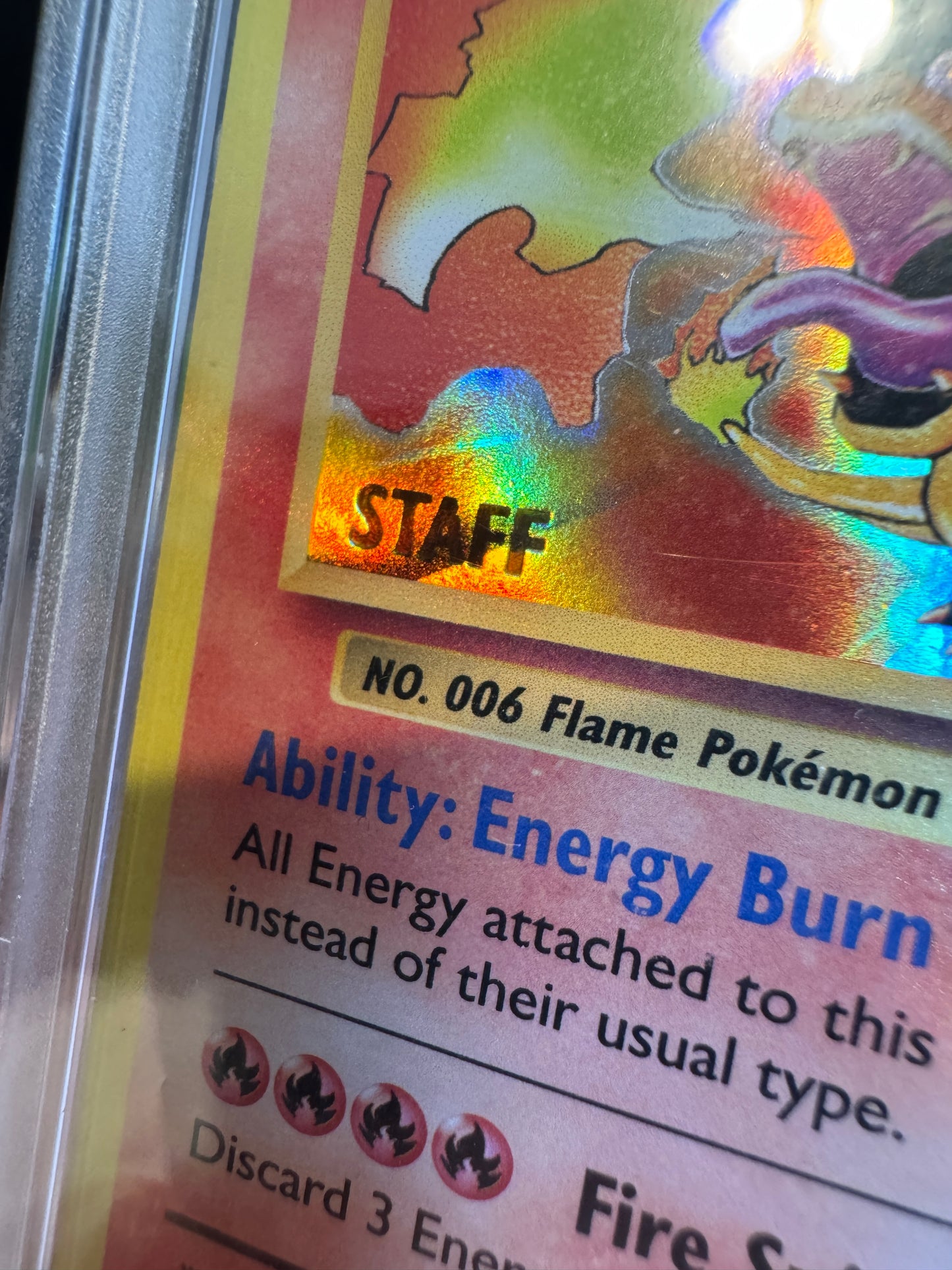 Charizard Holo *STAFF* Evolutions PSA 9