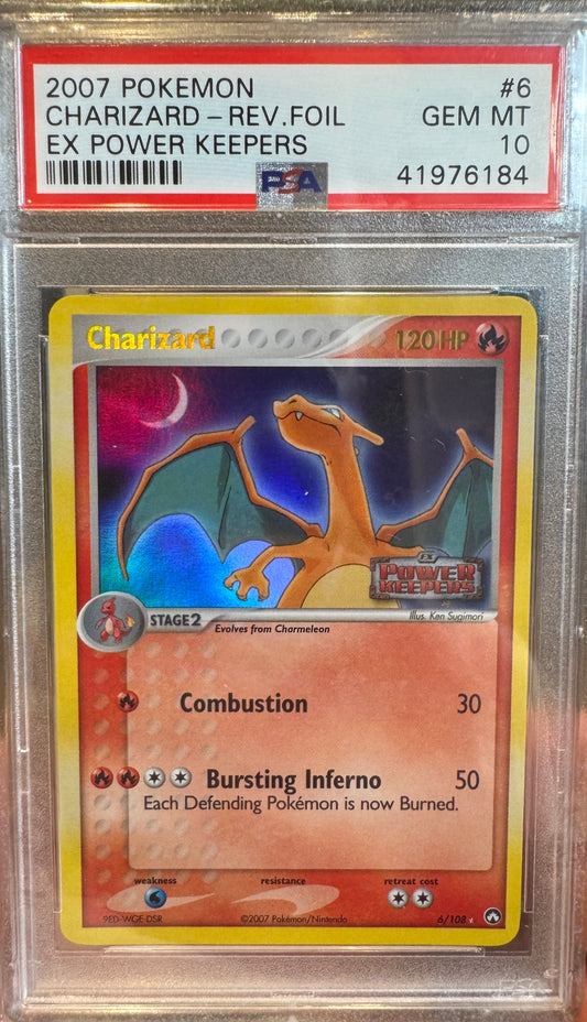 Charizard Reverse Holo Ex Power Keepers PSA 10 (pop 43)