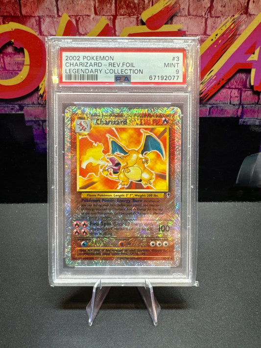 Pokémon legendary collection reverse Charizard PSA 9