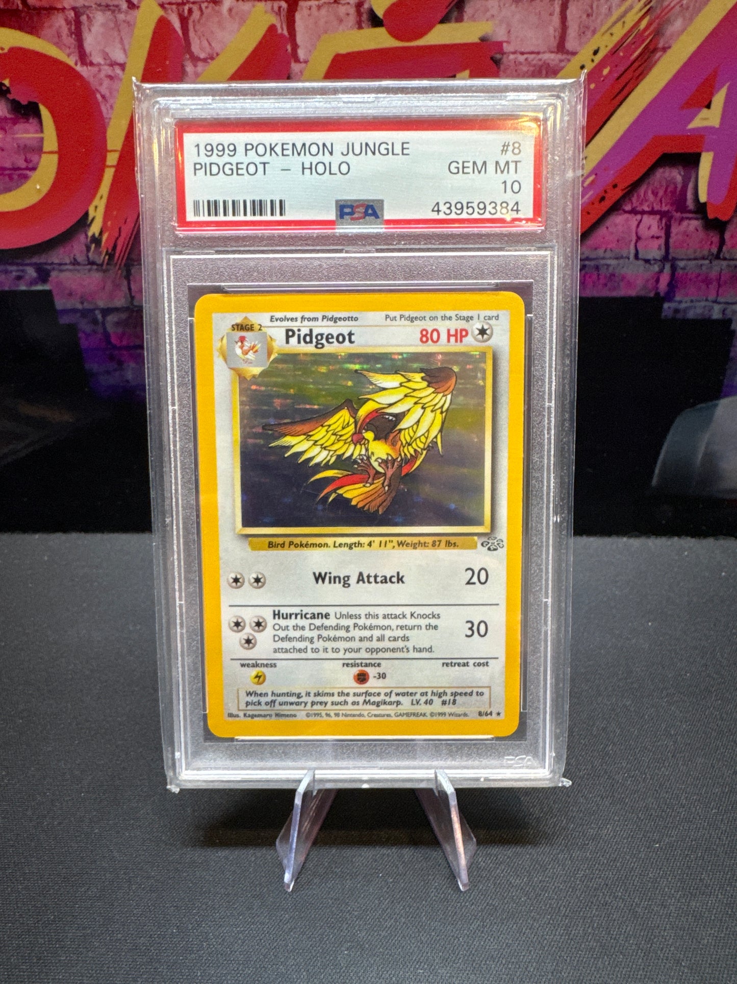 Pokémon jungle Pidgeot holo PSA 10