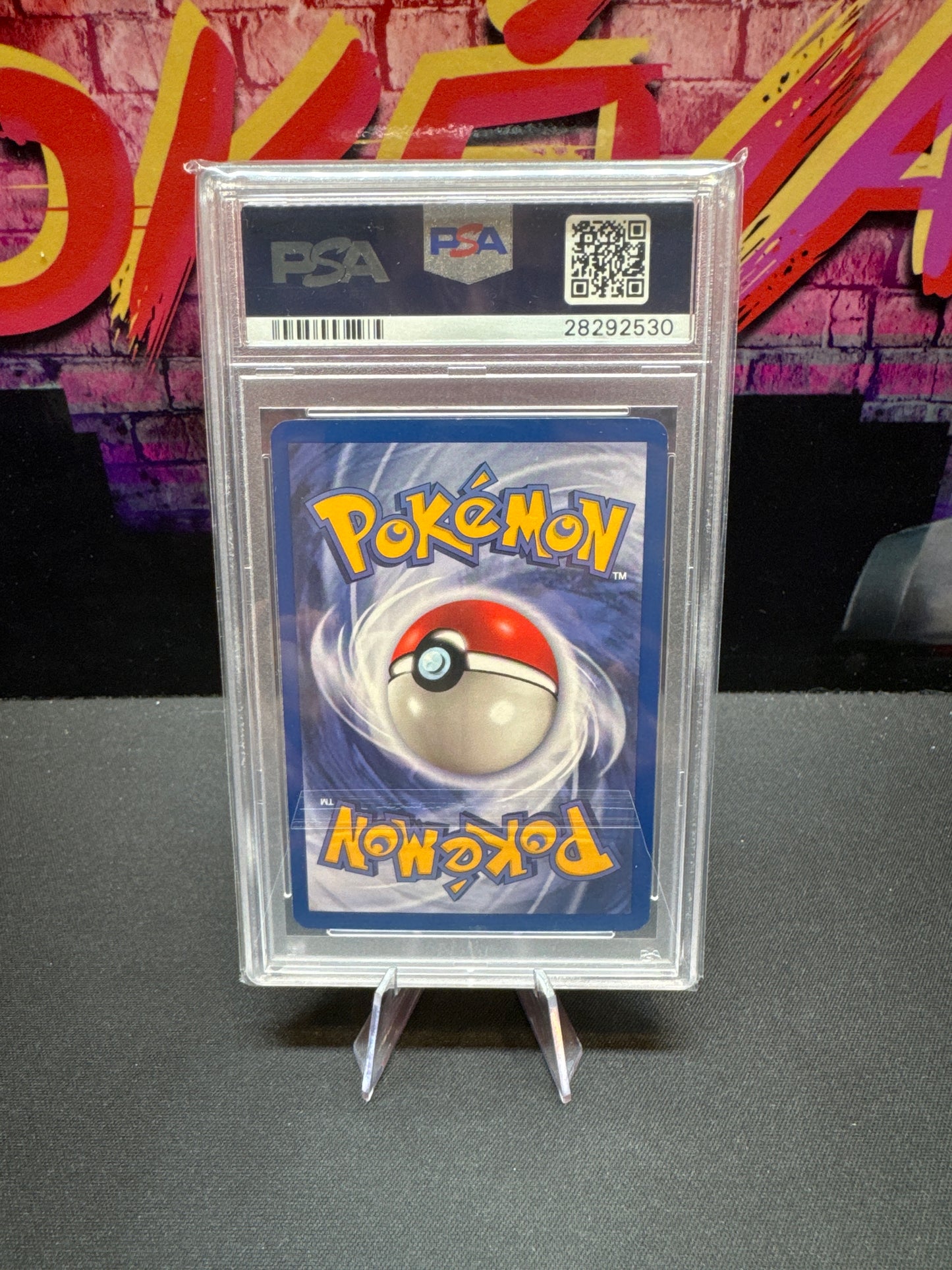 Pokemon rocket Dark Dragonite no holo error #5 PSA 10