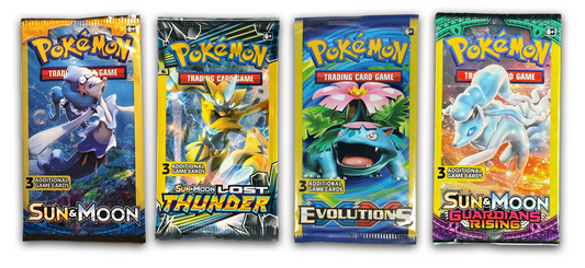 Sun & Moon 3 Card Mini Pack Bundle (Sealed)